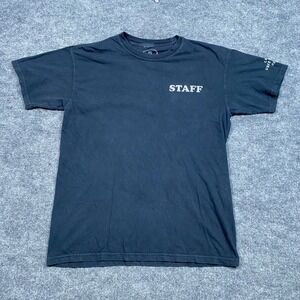 Unus Annus Camp Staff T-Shirt Black Always Remember The Buddy System Mens M